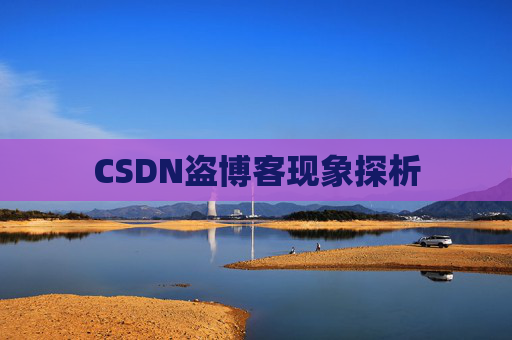 CSDN盗博客现象探析 CSDN盗博客现象探析
